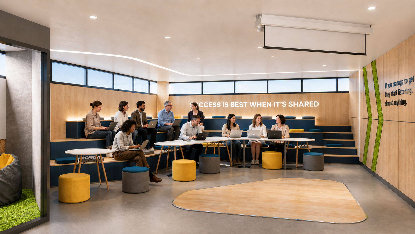 First Chapter — Town hall & auditorium space