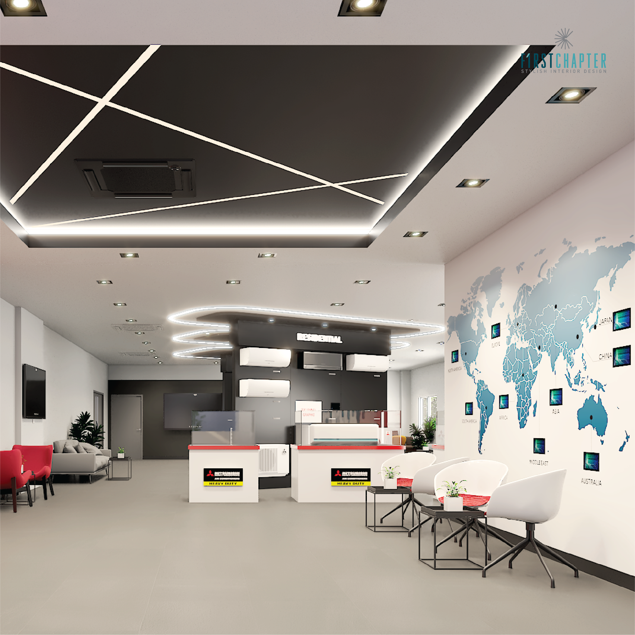 Mitsubishi project — interior detail