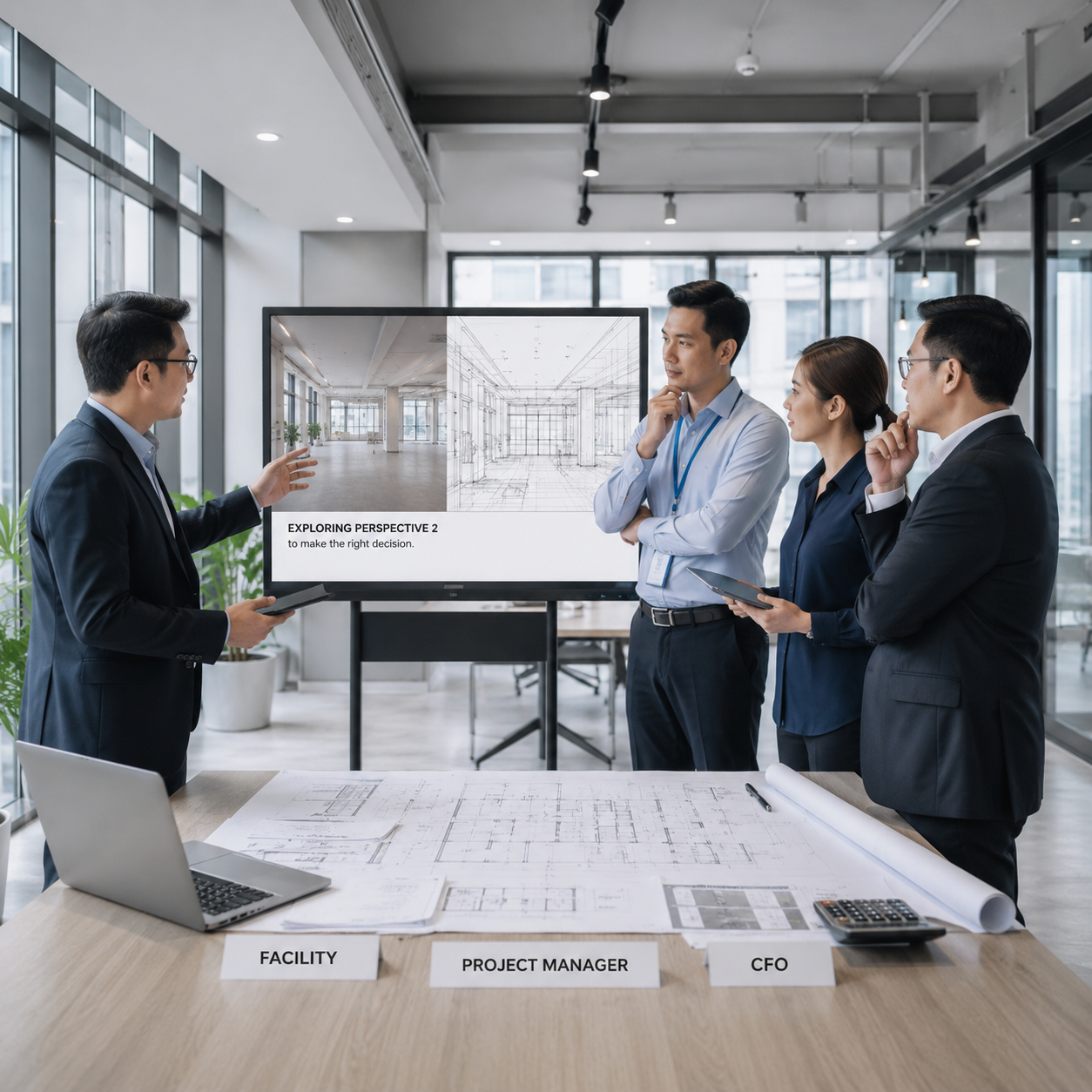 Design Consultation — review with Facility, Project Manager & CFO
